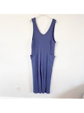 Bucketlist Women Waffle Knit Jumpsuit Small Comfy Lounge Casual Stretch Basic
